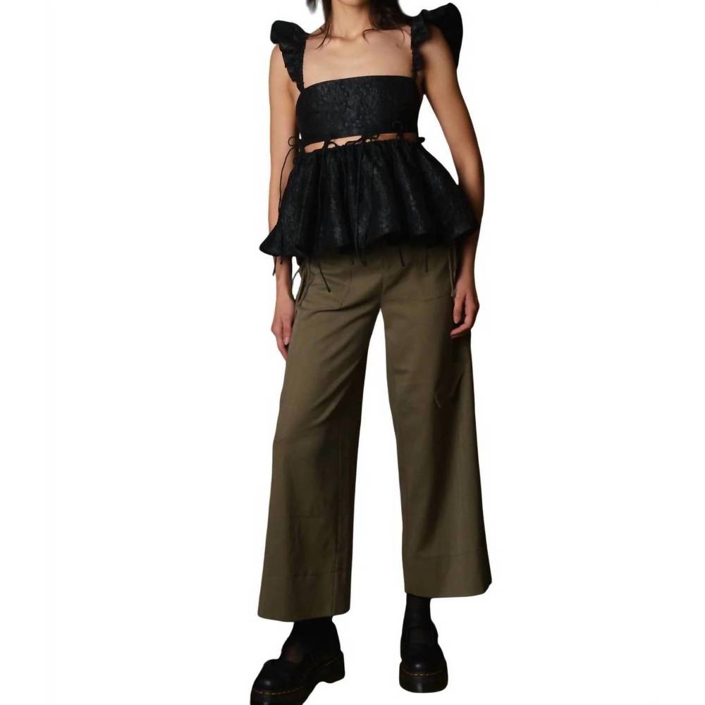 NEW ALLINA LIU lilu top in black